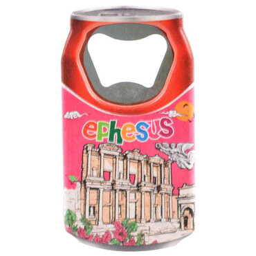 Ephesus Themed Customised UV Printed Coca Cola Bottle Shape Plastic Base Bottle Opener 43x80 mm - 4