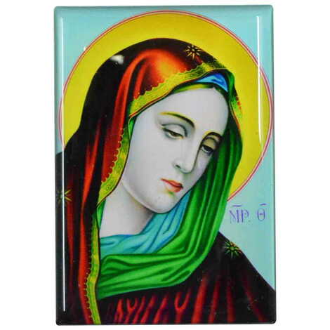 Ephesus Themed Epoxy Dome Rectangle Souvenir Fridge Magnet 80x55 cm - 15