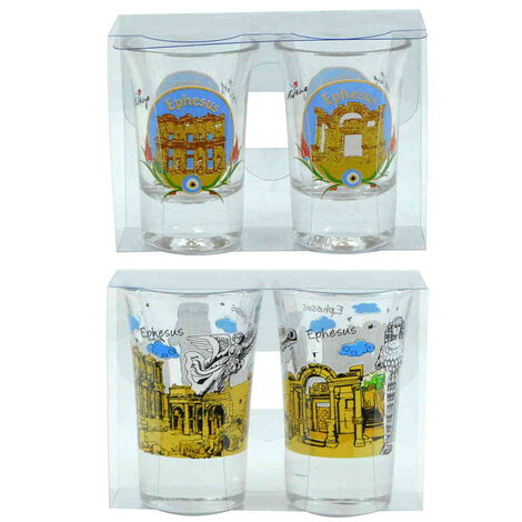 Ephesus Themed Shot Glass Set of 2 Pcs - 2