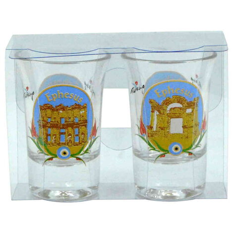 Ephesus Themed Shot Glass Set of 2 Pcs - 3