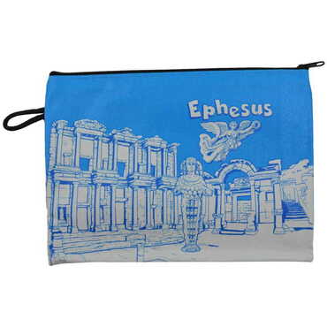 Ephesus Themed Turkish Woven Wallet 113x80x8 mm - 10