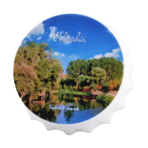 Eskisehir Themed Customised Uv Printed Bottle Cap Shaped Plastic Base Bottle Opener 63x15 mm - 9