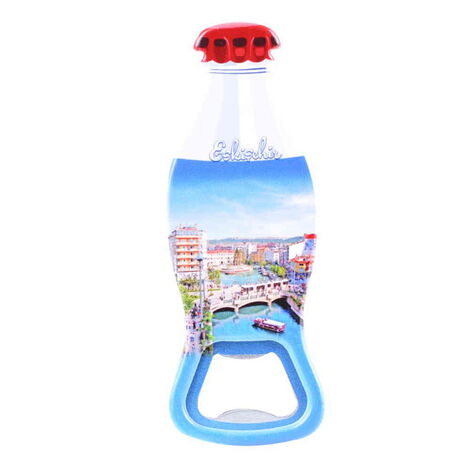 Eskisehir Themed Customised Uv Printed Coca Cola Bottle Shape Plastic Base Bottle Opener 42x120 mm - 5