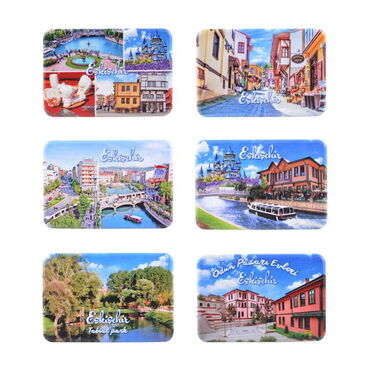 Eskisehir Themed Customised UV Printed Plastic Base Rectangle Fridge Magnet 80x50 mm - 2