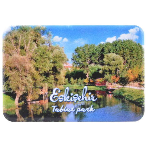 Eskisehir Themed Customised UV Printed Plastic Base Rectangle Fridge Magnet 80x50 mm - 3