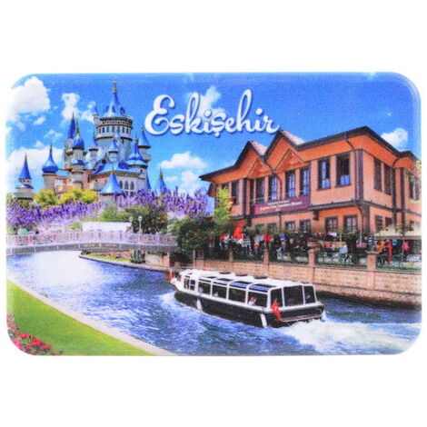 Eskisehir Themed Customised UV Printed Plastic Base Rectangle Fridge Magnet 80x50 mm - 4