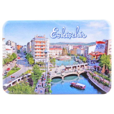 Eskisehir Themed Customised UV Printed Plastic Base Rectangle Fridge Magnet 80x50 mm - 5