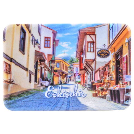 Eskisehir Themed Customised UV Printed Plastic Base Rectangle Fridge Magnet 80x50 mm - 6