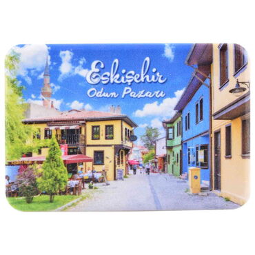 Eskisehir Themed Customised UV Printed Plastic Base Rectangle Fridge Magnet 80x50 mm - 11