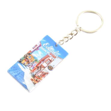 Eskisehir Themed Customised UV Printed Plastic Base Rectangle Keyring 31x106 mm - 6