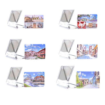 Eskisehir Themed Customised Uv Printed Rectangle Compact Mirror 85x62x11 mm - 2