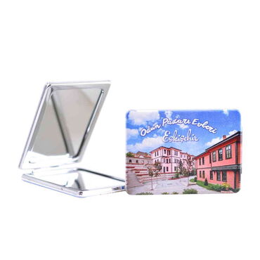 Eskisehir Themed Customised Uv Printed Rectangle Compact Mirror 85x62x11 mm - 5