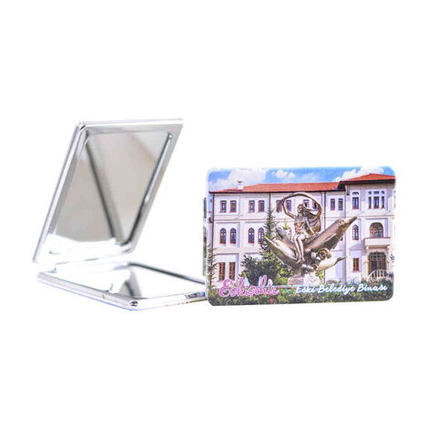 Eskisehir Themed Customised Uv Printed Rectangle Compact Mirror 85x62x11 mm - 10