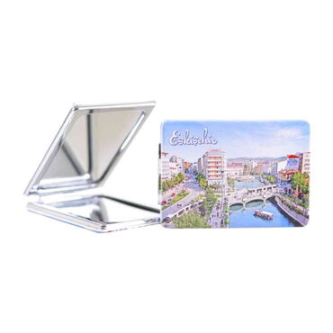 Eskisehir Themed Customised Uv Printed Rectangle Compact Mirror 85x62x11 mm - 11