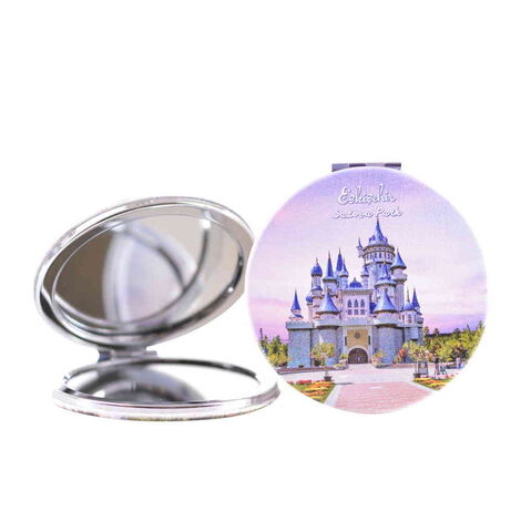 Eskisehir Themed Customised Uv Printed Round Compact Mirror 72x11 mm - 8