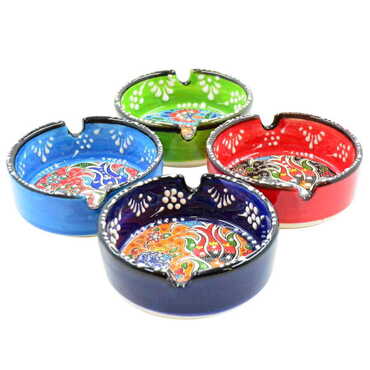 Eskisehir Themed Turkish Ceramic Special Relief Ashtray Small Size - 3