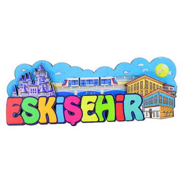 Eskisehir Themed Wooden Customised 2D Souvenir Fridge Magnet - 4