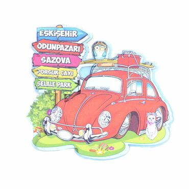 Eskisehir Themed Wooden Customised 2D Souvenir Fridge Magnet - 10