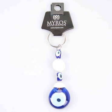 Evil Eye Glass Keyring - 5