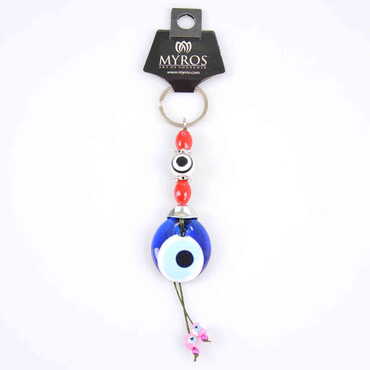 Evil Eye Glass Keyring - 9