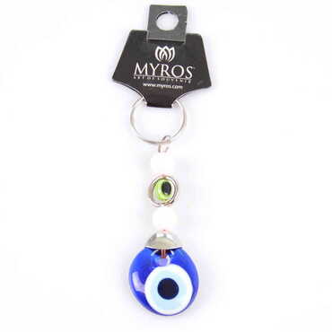 Evil Eye Glass Keyring - 10