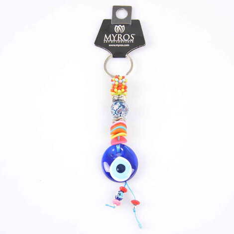 Evil Eye Glass Keyring - 11