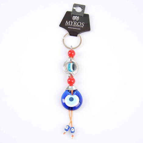 Evil Eye Glass Keyring - 13