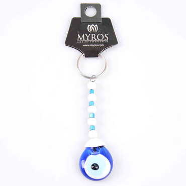 Evil Eye Glass Keyring - 17