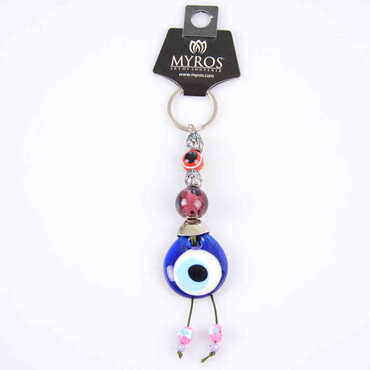 Evil Eye Glass Keyring - 20