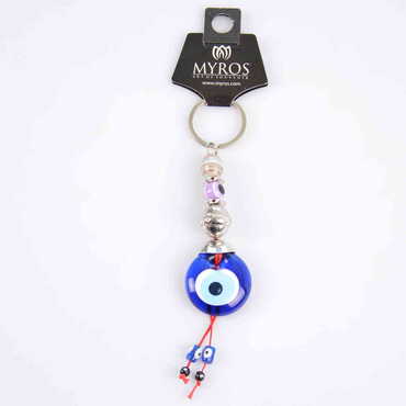 Evil Eye Glass Keyring - 21