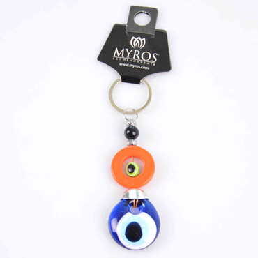 Evil Eye Glass Keyring - 22