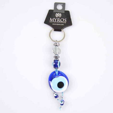 Evil Eye Glass Keyring - 25