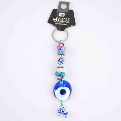 Evil Eye Glass Keyring - 26