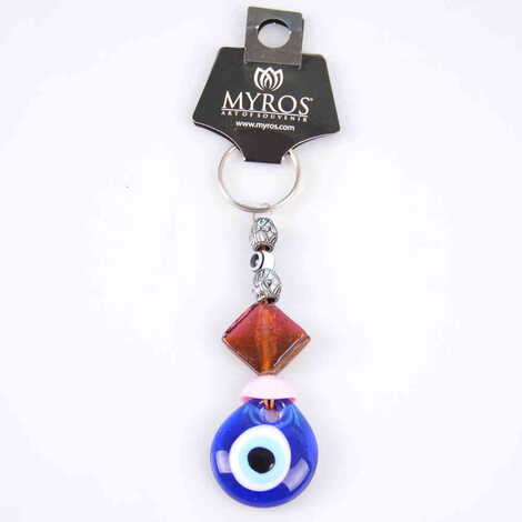 Evil Eye Glass Keyring - 28