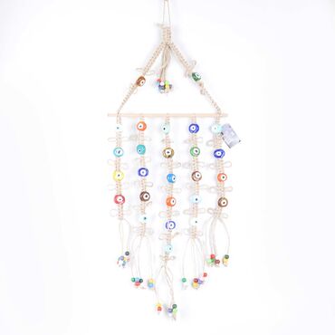 Evil Eye Macrame Triangle Shaped Richness Wall Hanging - 3