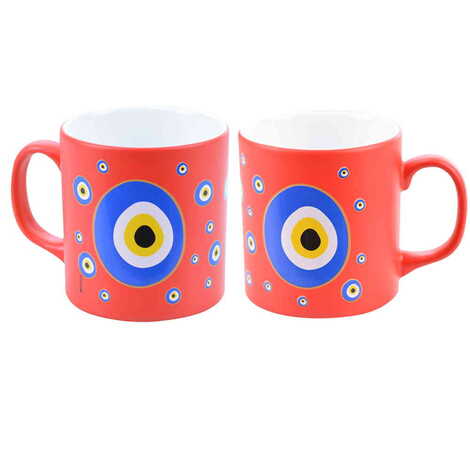 Evil Eye Themed Ceramic Custom Printed Mug - 7