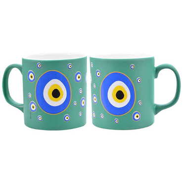 Evil Eye Themed Ceramic Custom Printed Mug - 10