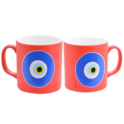 Evil Eye Themed Ceramic Custom Printed Mug - 13