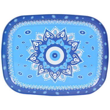 Evil Eye Themed Custom Printed Metal Tin Tray - 6