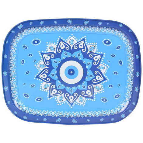 Evil Eye Themed Custom Printed Metal Tin Tray - 6