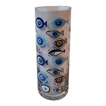 Evil Eye Themed Custom Printed Raki-Ouzo Glass - 5