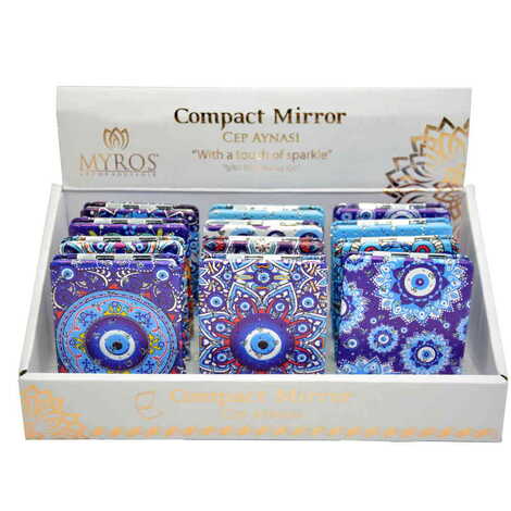 Evil Eye Themed Custom Printed Rectangle Pocket Mirror - 2