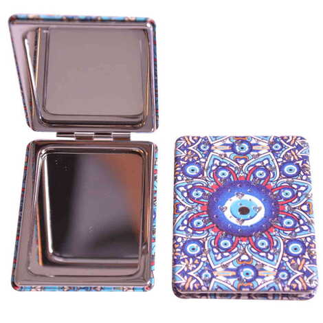 Evil Eye Themed Custom Printed Rectangle Pocket Mirror - 5