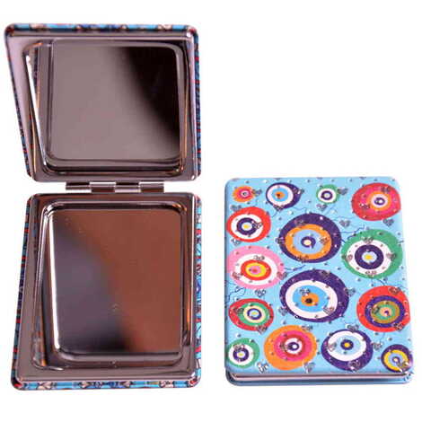 Evil Eye Themed Custom Printed Rectangle Pocket Mirror - 9