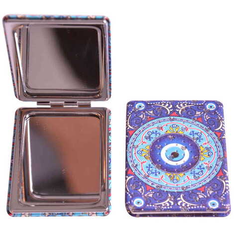 Evil Eye Themed Custom Printed Rectangle Pocket Mirror - 10