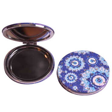 Evil Eye Themed Custom Printed Round Pocket Mirror - 7