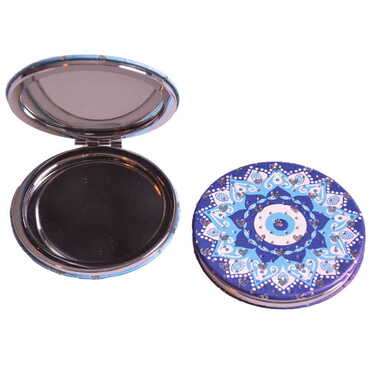 Evil Eye Themed Custom Printed Round Pocket Mirror - 14