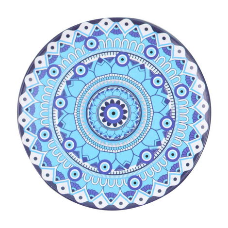 Evil Eye Themed Customised Metal Tin Coaster 90 mm - 6