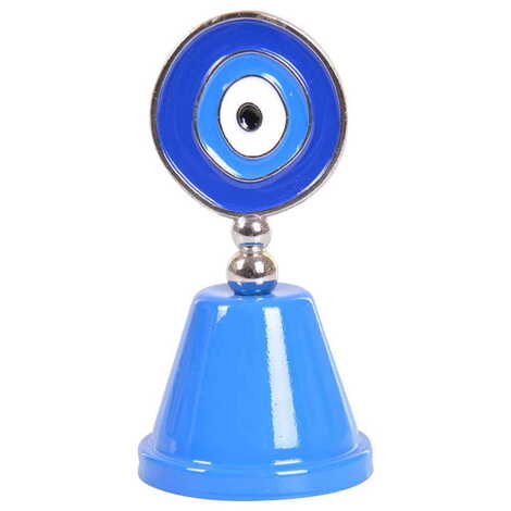 Evil Eye Themed Metal Enamel Hand Bell - 4