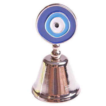 Evil Eye Themed Metal Enamel Hand Bell - 5